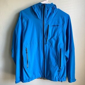 Patagonia womans worn wear rain shadow jacket blue XS